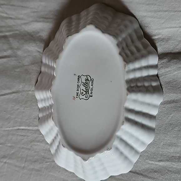 Vintage Shelley England Fine Bone China Trinket Dish- Rose Pansy Forget Me Not - Picture 2 of 4